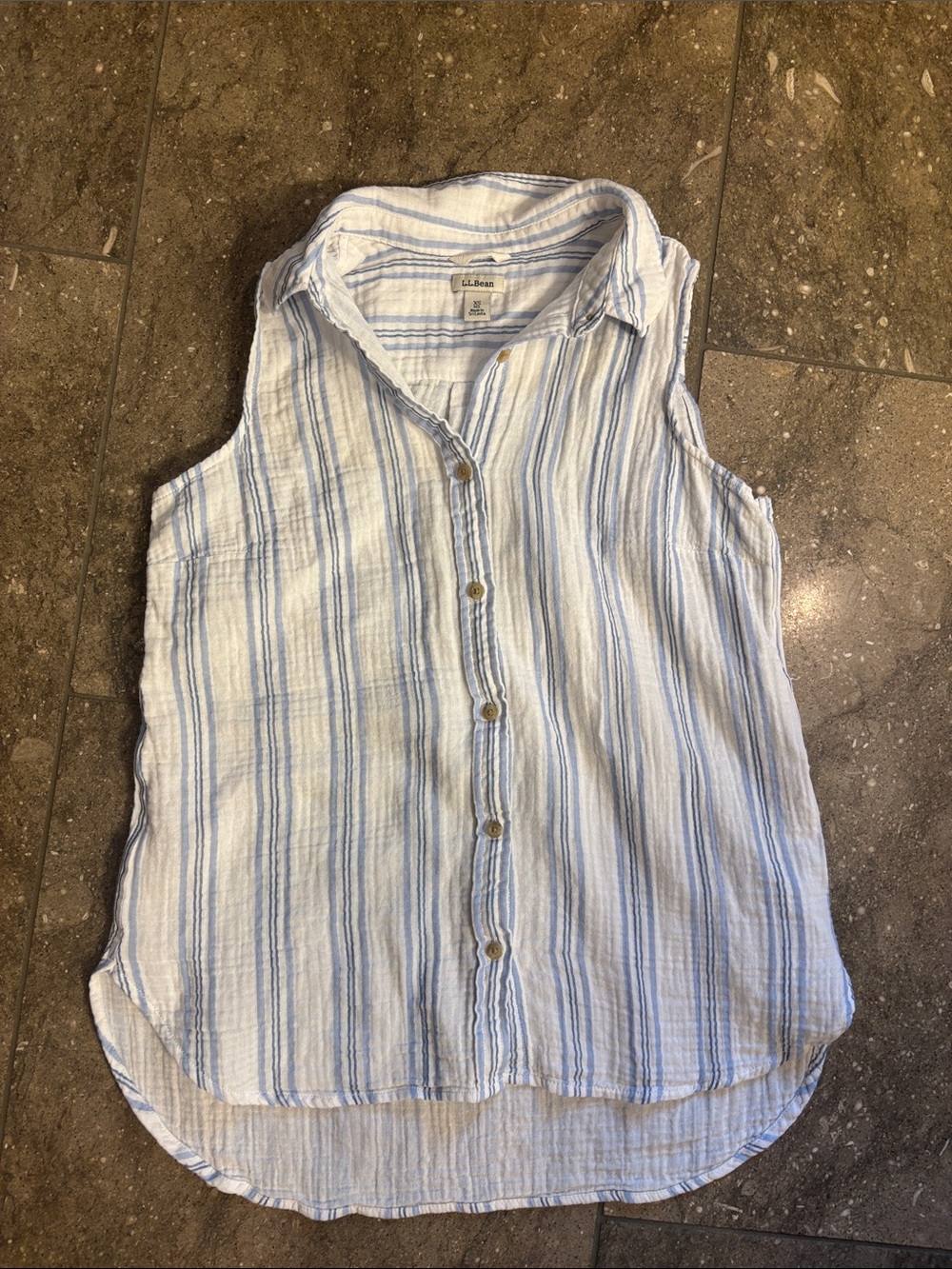 LL Bean sleeveless cotton top, XS